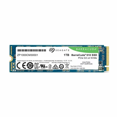 SSD SEAGATE, Barracuda, 1 TB, M.2, PCIe Gen3.0 x4, 3D TLC Nand, R/W: 3400/3000 MB/s, &quot;ZP1000CM3A001&quot;