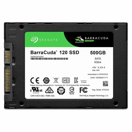 SSD SEAGATE, Barracuda, 500 GB, M.2, S-ATA 3, 3D TLC Nand, R/W: 560/540 MB/s, &quot;ZA500CM1A003&quot;