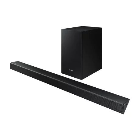 SOUNDBAR 2.1 SAMSUNG, Bluetooth, cu fir, RMS 320W, Bluetooth 2.1, se poate monta pe perete, alimentare 220V, Jack 3.5mm, HDMI, optic, USB, negru, &quot;HW-R550&quot;