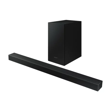 SOUNDBAR 2.1 SAMSUNG, Bluetooth, cu fir, RMS 200W, se poate monta pe perete, alimentare 220V, optic, USB, negru, &quot;HW-T450&quot;