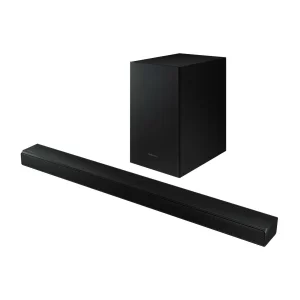 SOUNDBAR 2.1 SAMSUNG, Bluetooth, cu fir, RMS 290W, se poate monta pe perete, alimentare 220V, HDMI, optic, USB, negru, &quot;HW-T530&quot;