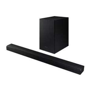 SOUNDBAR 2.1 SAMSUNG, Bluetooth, cu fir, RMS 320W, se poate monta pe perete, alimentare 220V, HDMI, optic, USB, negru, &quot;HW-T550&quot;