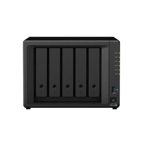 NAS SYNOLOGY, desktop, HDD x 5 | M.2 S-ATA x 2, capacitate maxima 80 TB, memorie RAM 8 GB, RJ-45 (Gigabit) x 2, porturi USB 3.0 x 2 | eSATA, &quot;DS1019+&quot;