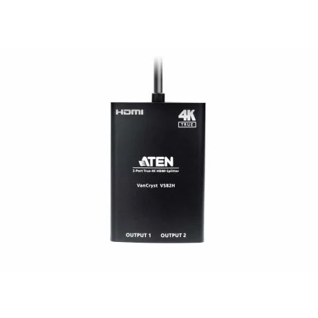 SPLITTER video ATEN, split HDMI la 2 monitoare, conector 1: HDMI (M); conector 2: HDMI (M) x 2, &quot;VS82H-AT&quot;