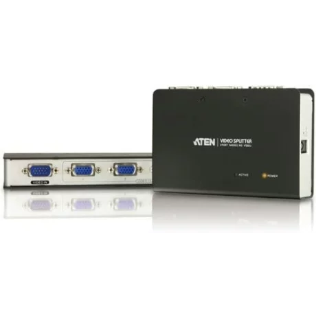 SPLITTER video ATEN, split 2 monitoare la 1 PC, conector 1: VGA (T); conector 2: VGA (M) x 2, &quot;VS82CZ&quot;