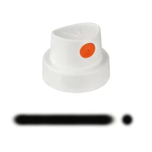 Spray cap Silent Flatcap white/orange