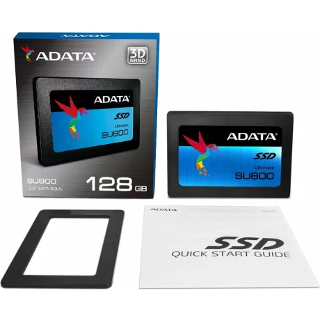 SSD ADATA, Ultimate SU800, 128 GB, 2.5 inch, S-ATA 3, 3D TLC Nand, R/W: 560/520 MB/s, &quot;ASU800SS-128GT-C&quot;