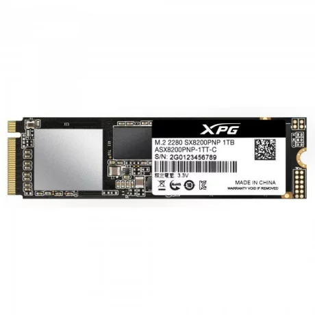 SSD ADATA, XPG SX8200 Pro, 1 TB, M.2, PCIe Gen3.0 x4, 3D TLC Nand, R/W: 3500/3000 MB/s, &quot;ASX8200PNP-1TT-C&quot;