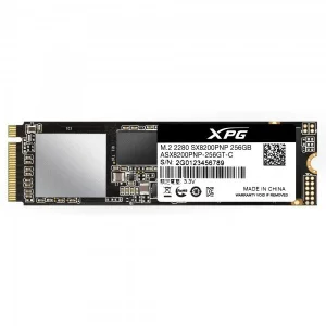 SSD ADATA, XPG SX8200 Pro, 256 GB, M.2, PCIe Gen3.0 x4, 3D TLC Nand, R/W: 3500/1200 MB/s, &quot;ASX8200PNP-256GT-C&quot;