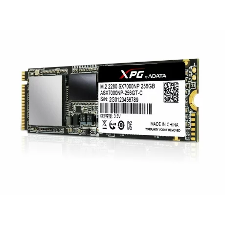 SSD ADATA,  SX7000, 256 GB, M.2, PCIe Gen3.0 x4, 3D TLC Nand, R/W: 1370/820 MB/s, &quot;ASX7000NP-256GT-C&quot;