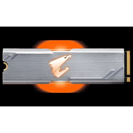 SSD GIGABYTE, Aorus RGB, 256 GB, M.2, PCIe Gen3.0 x4, 3D TLC Nand, R/W: 3100/1050 MB/s, &quot;GP-ASM2NE2256GTTDR&quot;