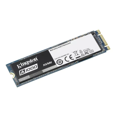 SSD KINGSTON, A1000, 960 GB, M.2, PCIe Gen3.0 x2, 3D Nand, R/W: 1500/1000 MB/s, &quot;SA1000M8/960G&quot;