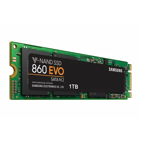 SSD SAMSUNG, 860 EVO, 1 TB, M.2, S-ATA 3, V-Nand 3bit MLC, R/W: 550/520 MB/s, &quot;MZ-N6E1T0BW&quot;