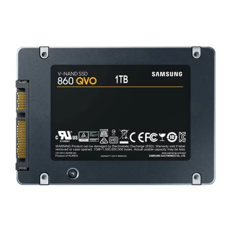 SSD SAMSUNG, 860 Qvo, 1 TB, 2.5 inch, S-ATA 3, V-Nand 4bit MLC, R/W: 550/520 MB/s, &quot;MZ-76Q1T0BW&quot;
