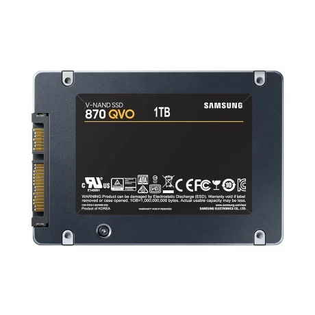 SSD SAMSUNG, 870 QVO, 1 TB, 2.5 inch, S-ATA 3, V-Nand 4bit MLC, R/W: 560/530 MB/s, &quot;MZ-77Q1T0BW&quot;