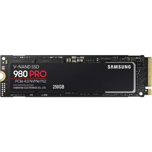 SSD SAMSUNG, Gen4 x 4, 980 PRO, 250 GB, M.2, PCIe Gen4.0 x4, V-Nand 2bit MLC, R/W: 6400/2700 MB/s, &quot;MZ-V8P250BW&quot;