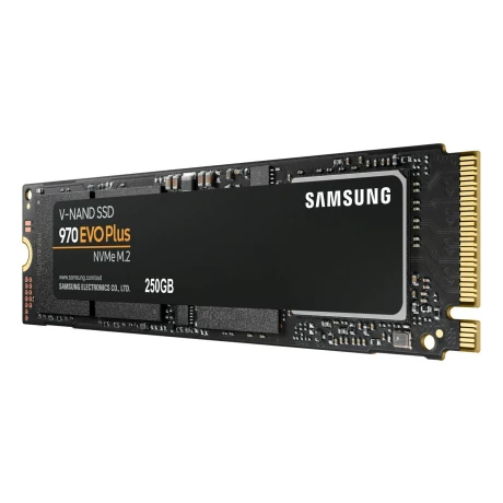 SSD SAMSUNG, Gen3 x 4, 970 EVO plus, 250 GB, M.2, PCIe Gen3.0 x4, V-Nand 3bit MLC, R/W: 3500/2300 MB/s, &quot;MZ-V7S250BW&quot;