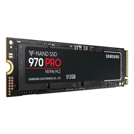 SSD SAMSUNG, Gen3 x 4, 970 PRO, 512 GB, M.2, PCIe Gen3.0 x4, V-Nand 2bit MLC, R/W: 3500/2700 MB/s, &quot;MZ-V7P512BW&quot;