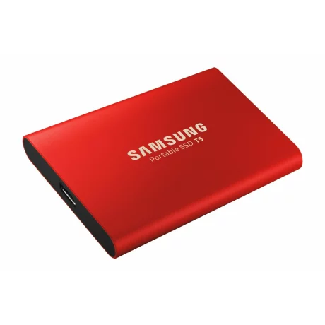 SSD extern SAMSUNG T5 Red, 1 TB, 2.5 inch, USB 3.1, 3D Nand, R/W: 540/515 MB/s, &quot;MU-PA1T0R/EU&quot; (include TV 0.15 lei)