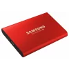 SSD extern SAMSUNG T5 Red, 500 GB, 2.5 inch, USB 3.1, 3D Nand, R/W: 540/515 MB/s, &quot;MU-PA500R/EU&quot; (include TV 0.15 lei)