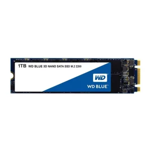 SSD WD, Blue, 1 TB, M.2, S-ATA 3, 3D Nand, R/W: 560/530 MB/s, &quot;WDS100T2B0B&quot;