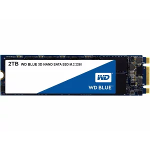 SSD WD, Blue, 2 TB, M.2, S-ATA 3, 3D Nand, R/W: 560/530 MB/s, &quot;WDS200T2B0B&quot;