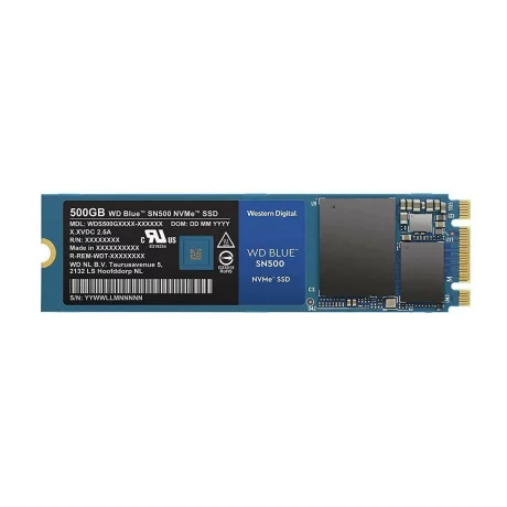 SSD WD, Blue, 500 GB, M.2, PCIe Gen3.0 x2, 3D Nand, R/W: 1700/1450 MB/s, &quot;WDS500G1B0C&quot;