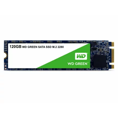 SSD WD, Green, 120 GB, M.2, S-ATA 3, 3D TLC Nand, R/W: 540/430 MB/s, &quot;WDS120G2G0B&quot;