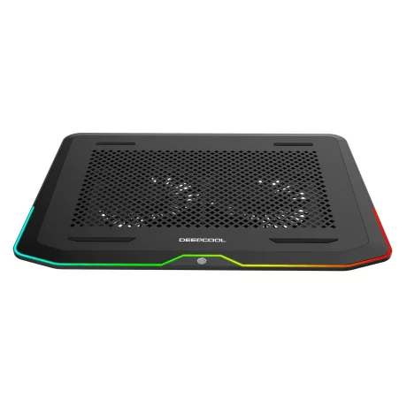 STAND DEEPCOOL notebook 17&quot;,sita metal, iluminare RGB, 2 x fan 14cm, 2 x port USB 3.0, black, &quot;N80 RGB&quot;