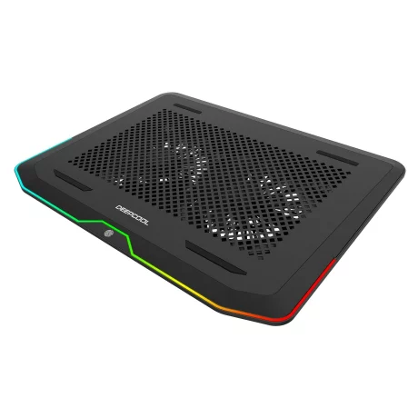 STAND DEEPCOOL notebook 17&quot;,sita metal, iluminare RGB, 2 x fan 14cm, 2 x port USB 3.0, black, &quot;N80 RGB&quot;