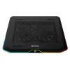 STAND DEEPCOOL notebook 17&quot;,sita metal, iluminare RGB, 2 x fan 14cm, 2 x port USB 3.0, black, &quot;N80 RGB&quot;