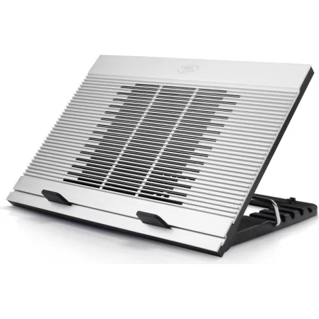 STAND DEEPCOOL notebook 17&quot;, sita aluminiu, fan 18cm, 4 x port USB, 6 unghiuri de ajustare, design anti-alunecare, buton control viteza fan, silver, N9&#039;