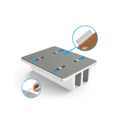 Stand Spacer Vertical Notebook 14/17&quot; Argintiu, Aluminiu Sablat Sps-Vertical