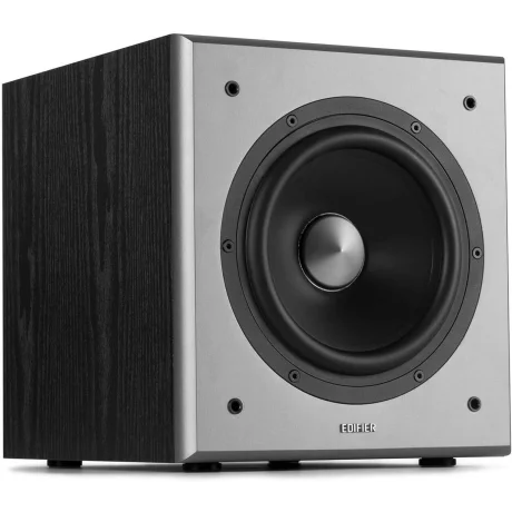 SUBWOOFER EDIFIER, RMS: 70W activ, 8&quot; bass, RCA Line-in/Line-out, automatic stand-by, frecv. 38Hz-200Hz, MDF 21mm, black, &quot; T5-BK&quot; (include TV 3 lei)