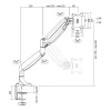 SUPORT de birou LOGILINK, pt 1 TV/monitor plat, curbat, diag. max 32 inch, rotatie, inclinare, pivotare, orizontala, verticala, totala, max 9 Kg