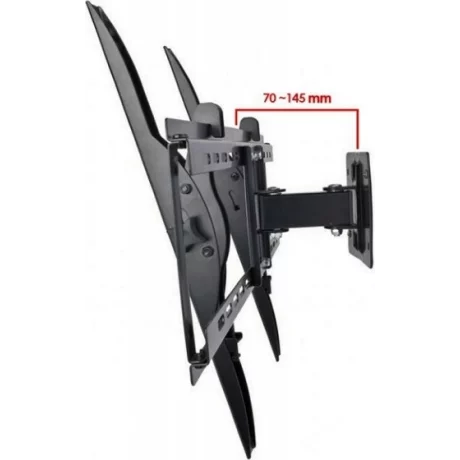 SUPORT de perete GEMBIRD, pt 1 TV/monitor plat, diag. max 55 inch, rotatie, inclinare, pliere, max 50 Kg, &quot;WM-55RT-03&quot;