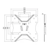 SUPORT de perete LOGILINK, pt 1 TV/monitor plat, diag. max 42 inch, fix, max 25 Kg, &quot;BP0004&quot;