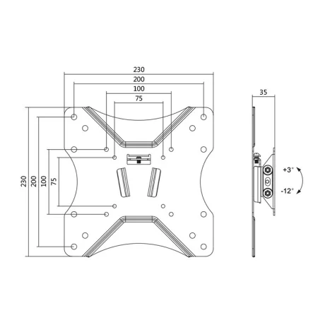 SUPORT de perete LOGILINK, pt 1 TV/monitor plat, diag. max 42 inch, inclinare, max 25 Kg, &quot;BP0005&quot;