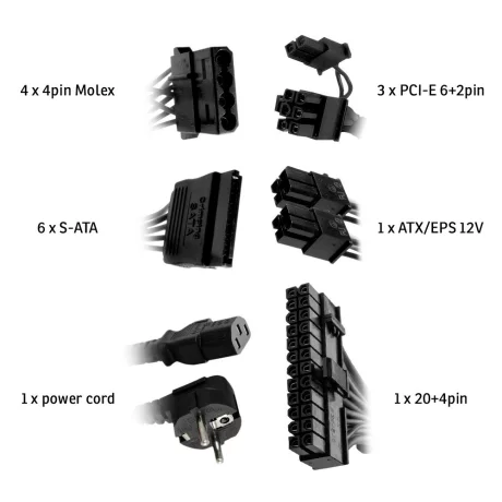 SURSA NJOY Freya 700, 700 W, ATX 12V V2.3, fan RGB 120 mm x 1, 80 PLUS Bronze - compatibila, &quot;PSAT-070ARAF-BU01B&quot;