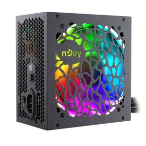 SURSA NJOY Freya 700, 700 W, ATX 12V V2.3, fan RGB 120 mm x 1, 80 PLUS Bronze - compatibila, &quot;PSAT-070ARAF-BU01B&quot;