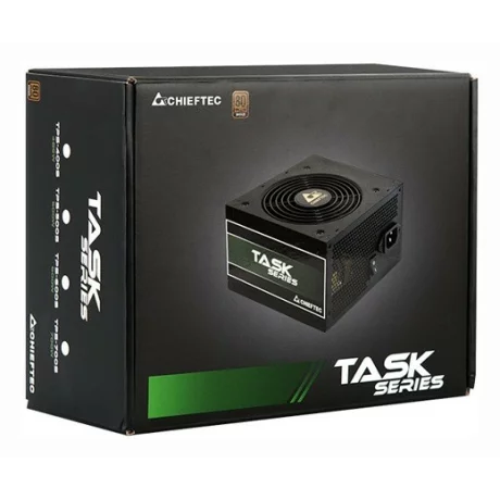 SURSA CHIEFTEC 600W (real), Task series, fan 12cm, certificare 80PLUS Bronze, 1x CPU 4+4, 2x PCI-E (6+2), 5x SATA &quot;TPS-600S&quot;