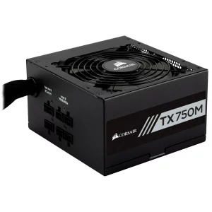 SURSA CORSAIR TX750M, 750 W, semi-modulara, ATX 12V V2.4, fan 120 mm x 1, 80 Plus Gold, &quot;CP-9020131-EU&quot;