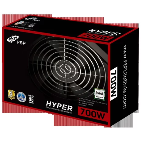 SURSA FORTRON Hyper K, 700 W, ATX 12V V2.4, fan 120 mm x 1, fara certificare, &quot;HYPER K 700&quot;