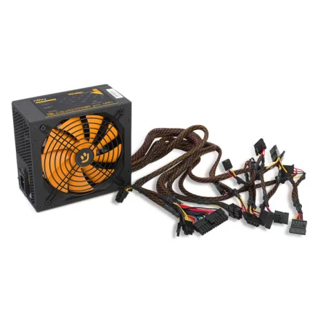 SURSA NJOY Woden 650, 650 W, ATX 12V V2.3, fan 140 mm x 1, 80 PLUS Gold - compatibila, &quot;PWPS-065A04W-BU01B&quot;