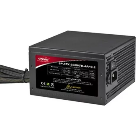 SURSA SPIRE 550, SILENT EAGLE, fan 120mm, 2x PCI-E (6+2), 6x S-ATA, 3x IDE, 1x Floppy &quot;SP-550WTB-APFC-2&quot;