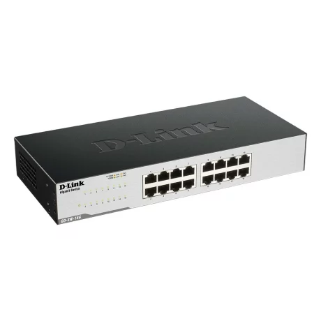 SWITCH D-LINK 16 porturi Gigabit, carcasa metal, &quot;GO-SW-16G&quot; (include timbru verde 1.5 lei)