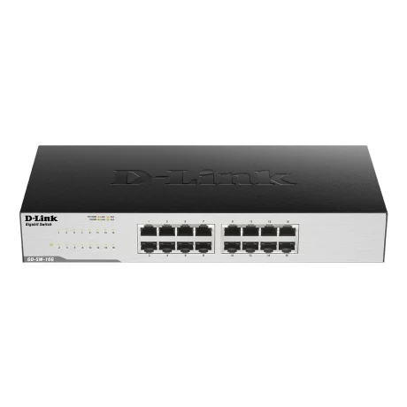 SWITCH D-LINK 16 porturi Gigabit, carcasa metal, &quot;GO-SW-16G&quot; (include timbru verde 1.5 lei)