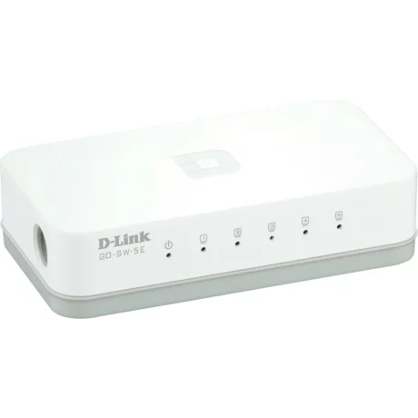 SWITCH D-LINK  5 porturi 10/100Mbps, carcasa plastic, &quot;GO-SW-5E&quot; (include timbru verde 1.5 lei)