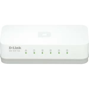 SWITCH D-LINK  5 porturi 10/100Mbps, carcasa plastic, &quot;GO-SW-5E&quot; (include timbru verde 1.5 lei)