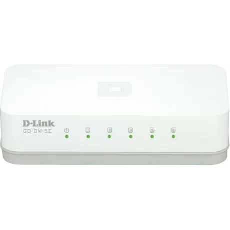 SWITCH D-LINK  5 porturi 10/100Mbps, carcasa plastic, &quot;GO-SW-5E&quot; (include timbru verde 1.5 lei)